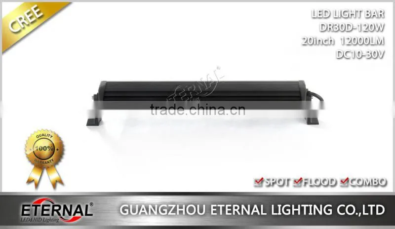 120W 22" 4x4 racing vehicles excavator forklift mining trucks crane bull dozer industrial equipments driving led light bar