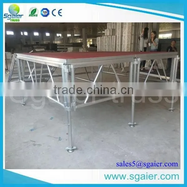 Fashion 4ftx8ft aluminum stage deck festival stage hire from Sgaier