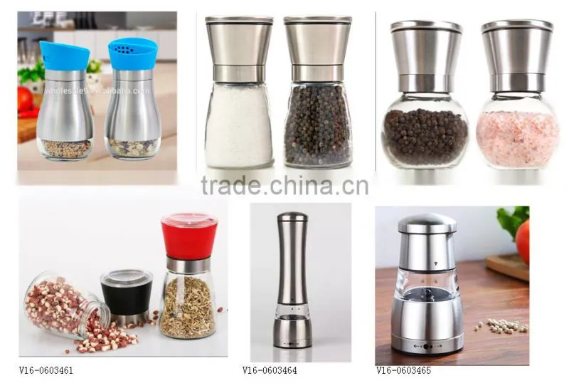 Stainless Steel Salt and Pepper Mills grinder shakers