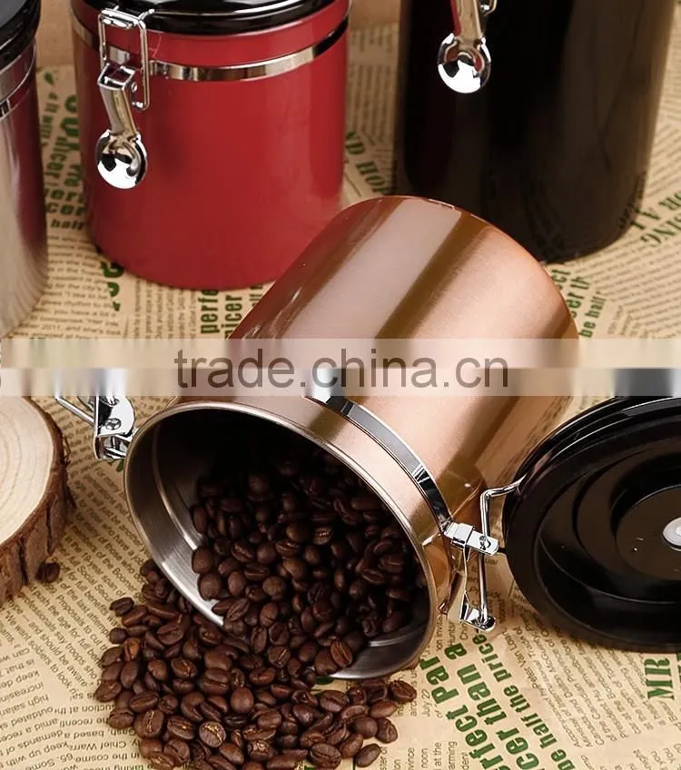 16-Ounce Coffee Vault, Stainless Steel 18/8 canister