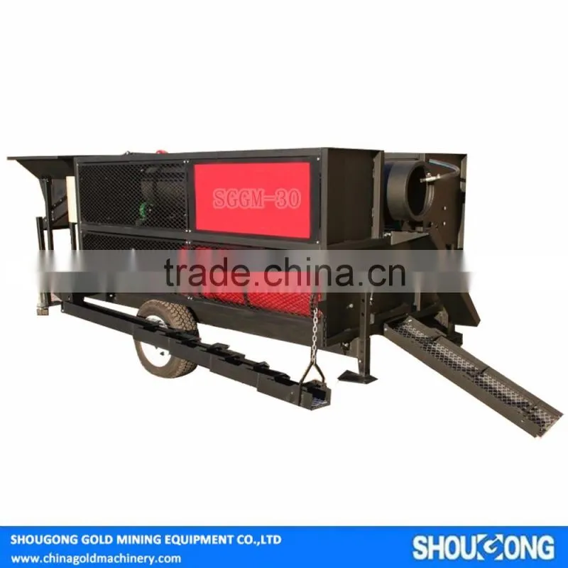 Mobile High Efficient Compact Gold Wash Plant