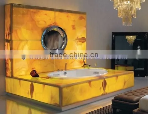 MODERN LIGHTWEIGHT ONYX BATHROOM COUNTERTOPS