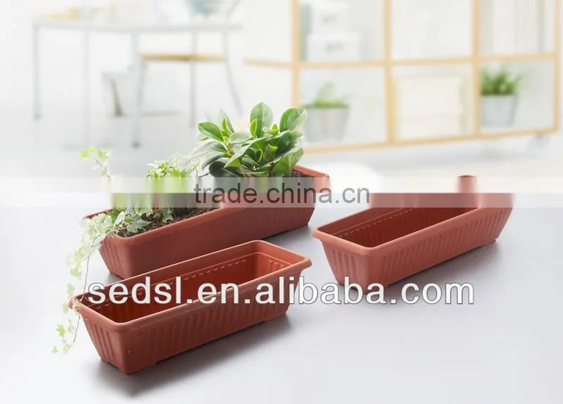 PP Plastic Type and Not Coated Finishing Plastic vegetable planter