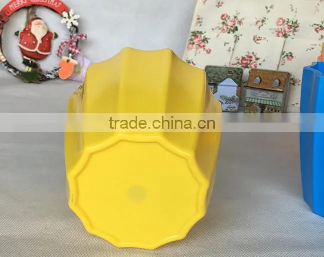 New design colorful plastic decorative plant pots indoor