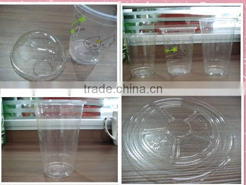 transparent dome cup lid,PLA (polylactide) ,100% biodegradable underground
