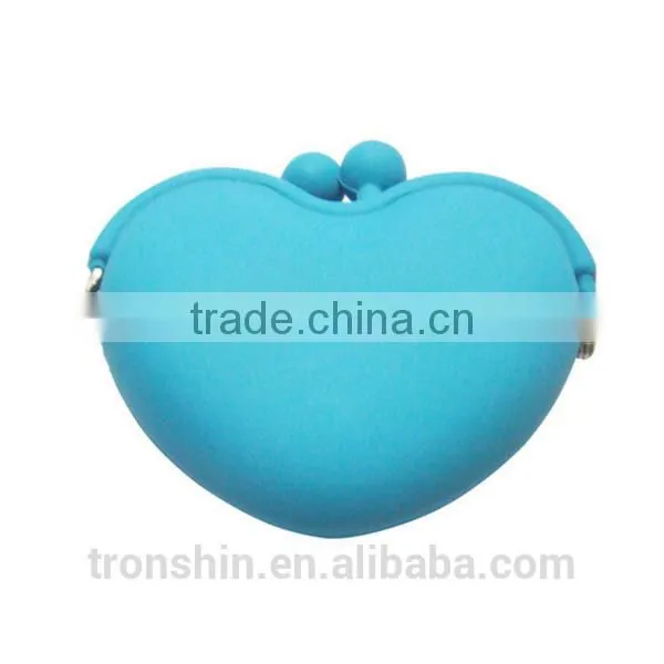 Factory Price Flexible Soft Rubber Squeeze Coin Purse for Keys