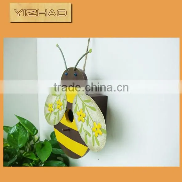 Outdoor Decorative Wooden Bird House Wholesale YZ-1201005