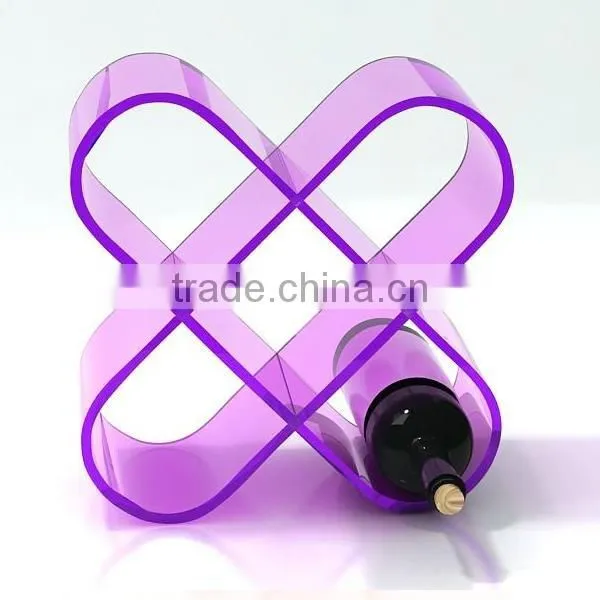 2015new arrival special shape acrylic wine display rack for shop custom design acrylic wine dispaly with high quality from China
