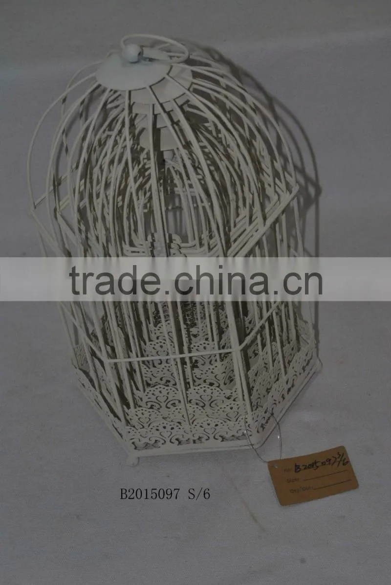 white birdcage