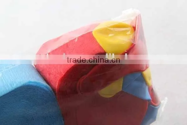 3pc colorful balloons party items/crepe paper
