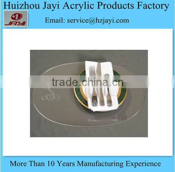 wholesale custom acrylic lucite chinese placemats for wedding