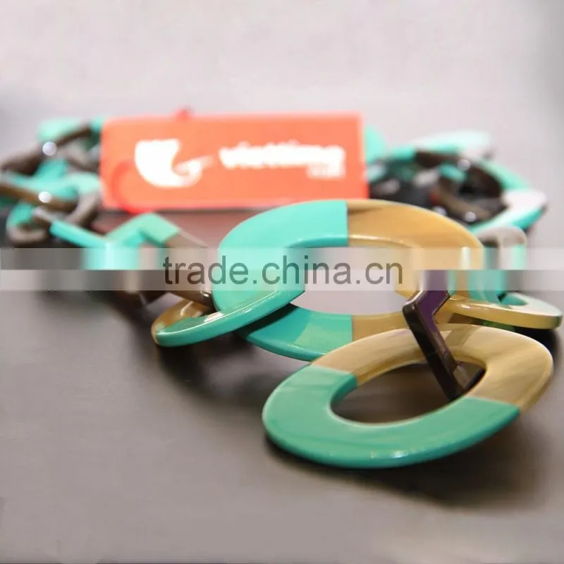 Hot selling item women jewelry, horn necklace