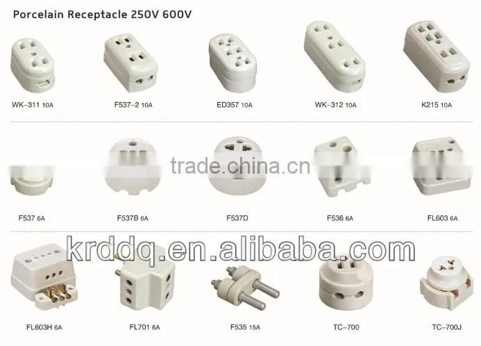 standard wall light bulb porcelain socket