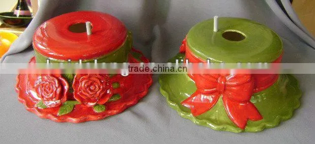 ceramic bird house