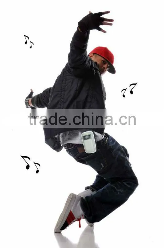 EVA fashion portable mini Belt package mobile phone hip hop speaker bag