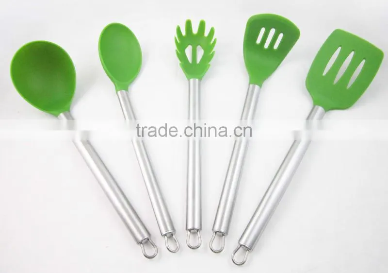 High Quality Plastic Handle 5Pcs Nylon Kitchen Tools