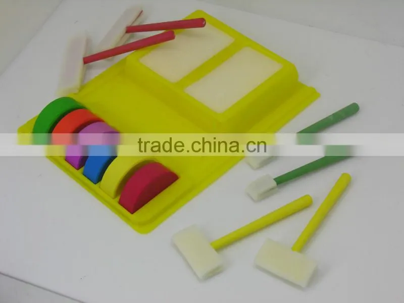 2016 hot selling rainbow art set w/plastic tray, diy rainbow art set with brush, watercolor rainbow art set,