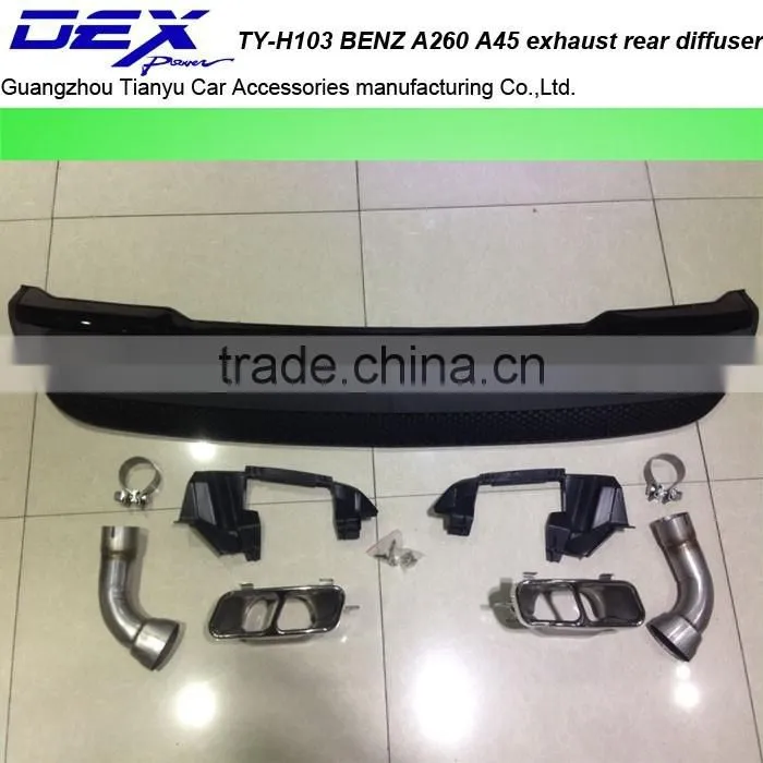 Auto PP exhaust rear diffuser for B~ENZ A260 A45