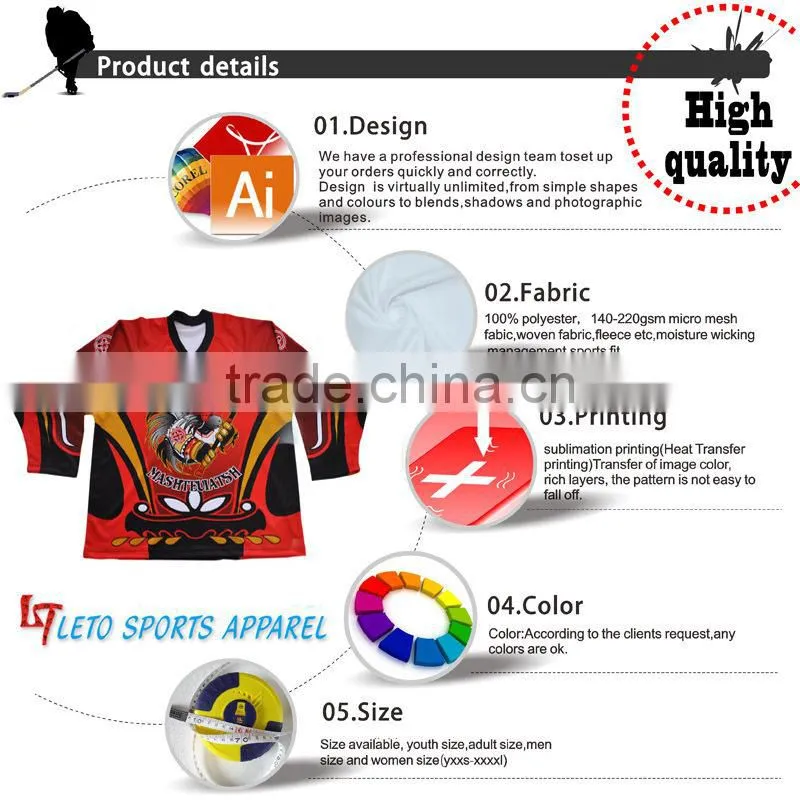 Sublimation Ice Hockey Uniform for team