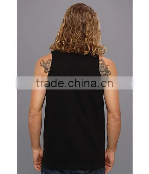 100 Cotton Mens Fashion Custom Tank Top Printing