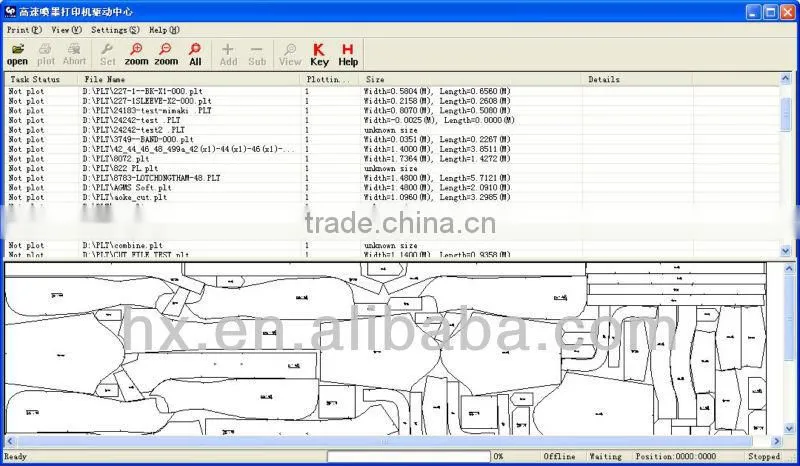 Cheap! Rabbit high Speed Garment HP45 Inkjet Plotter 64