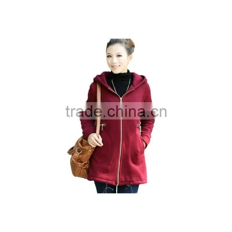 Women Elegant Long Pattern Hoodies