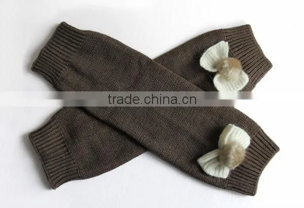 Hot selling knitted baby leg warmers