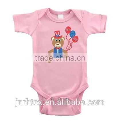 100% soft cotton baby sweat romper printing for kids