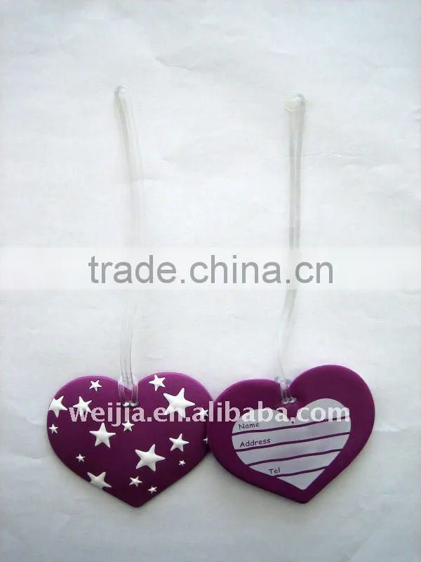 3D PVC luggage label