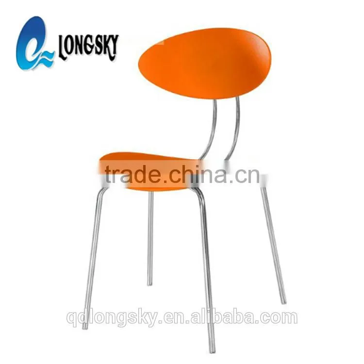 LS-4023 High Quatlity Elegant Modern Designer Plastic Dining Chair stackable pp chair price