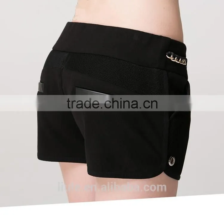 Fashionable cheap one piece tight short women compression pants