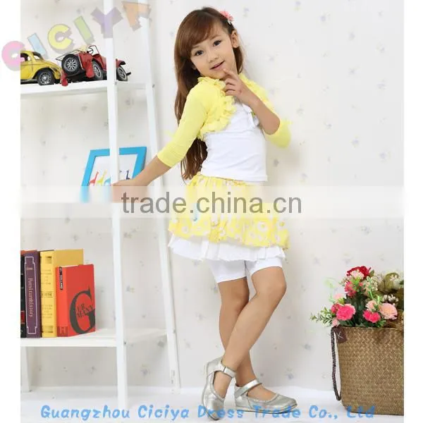 Latest fashion baby girl summer dress with ready stock 4pcs set