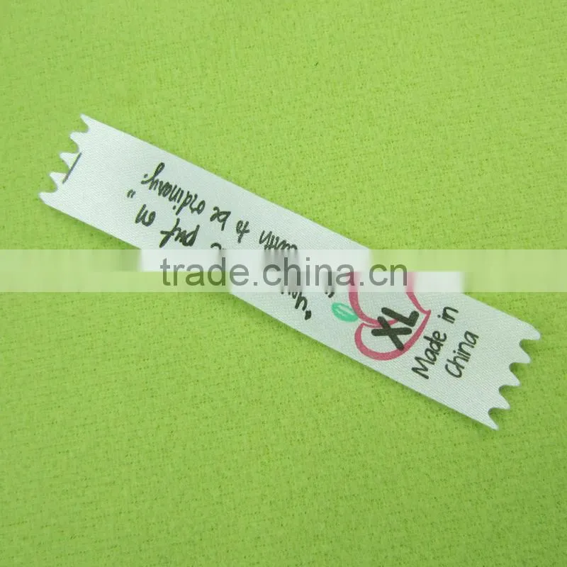 printed satin labels