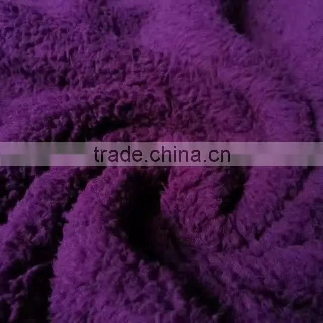 China Factory Hot sell 100% polyester Violet Throw Sherpa Blanket