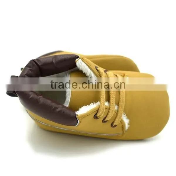 autumn&winter khaki warm baby shoes 0-18month