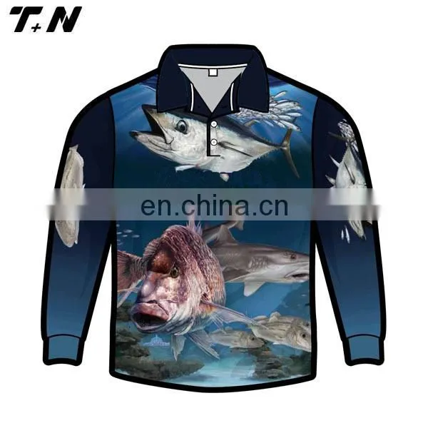 OEM Round Neck Long Sleeve Fishing Shirt