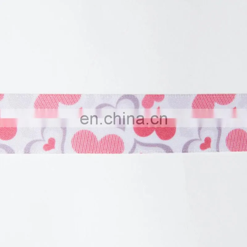wholesale Valentine's day romantic love heat transfer printed ribbon