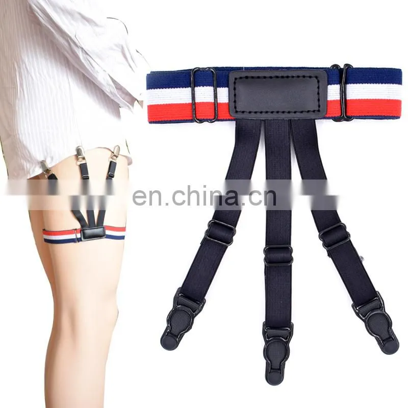 Newline style mens fashion adjustable shirt stays shirt garters