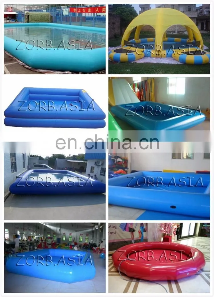 Wholesale price 0.6mm PVC Tarpaulin inflatable pool, inflatable swimming pool, large inflatable water pool for sale