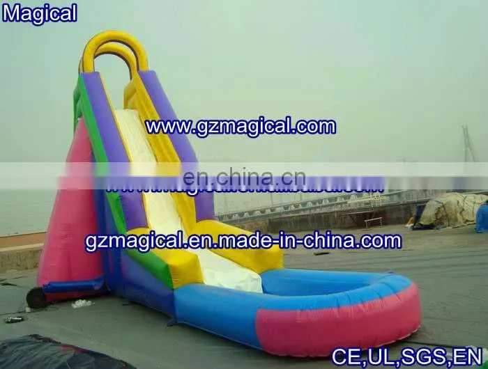 Colorful for steeple in fairy tale inflatable slide