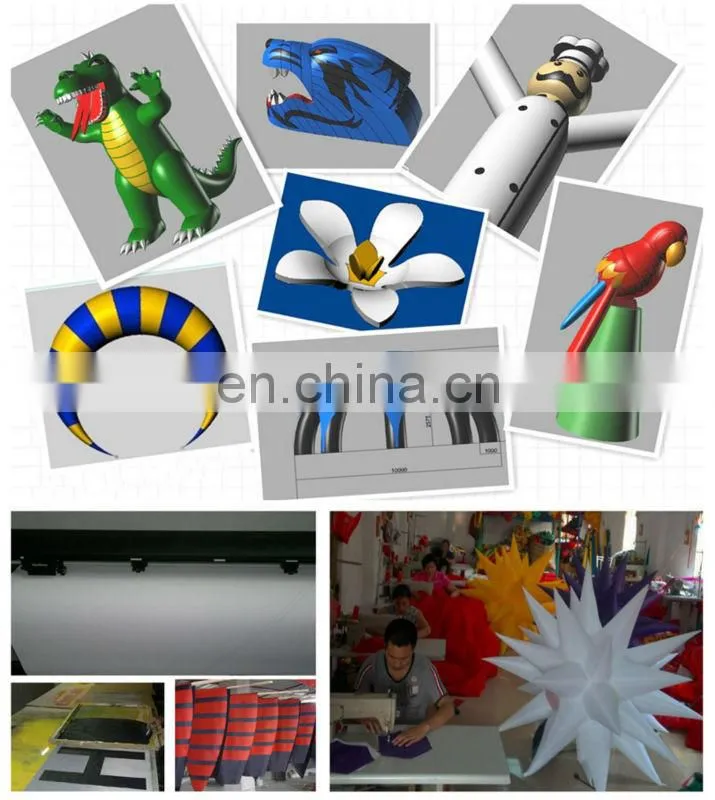 new design inflatable snake shape led balloon for decoration