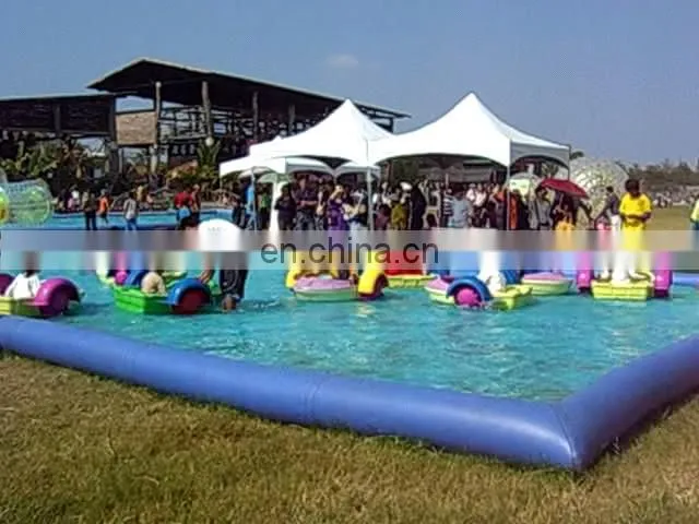 Inflatable pool with bumper boats/ bumper boat with water pool/ water pool