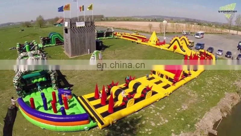 Colorful Inflatable kids adult Sports Games Tunnel Inflatables Obstacle Course