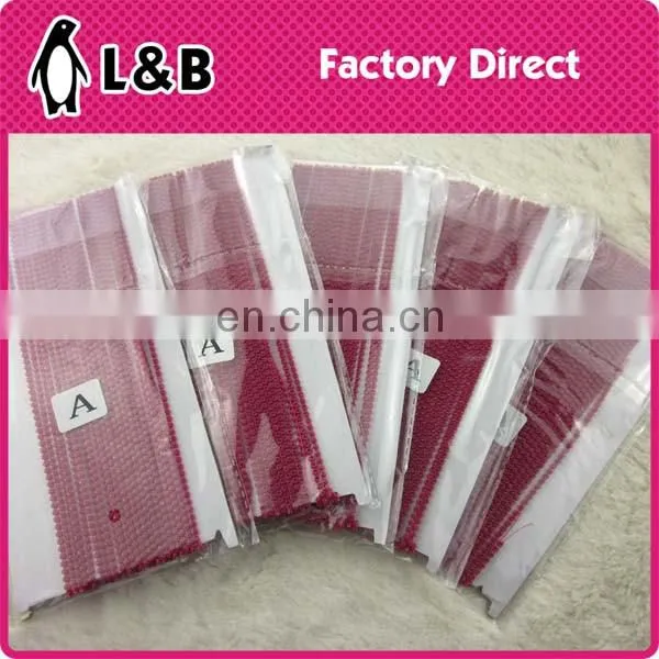 SS6/ SS8 single row multicolored plastic rhinestone chain for decoration
