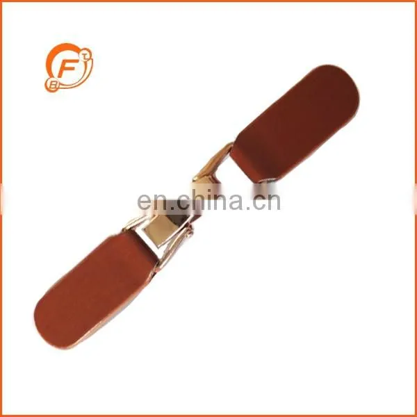 black color leather finishing toggle for coat
