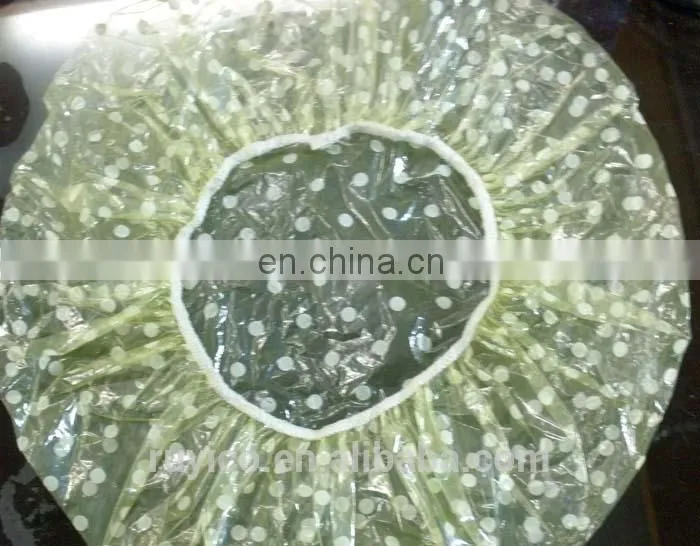 clear plastic shower cap / bathing cap