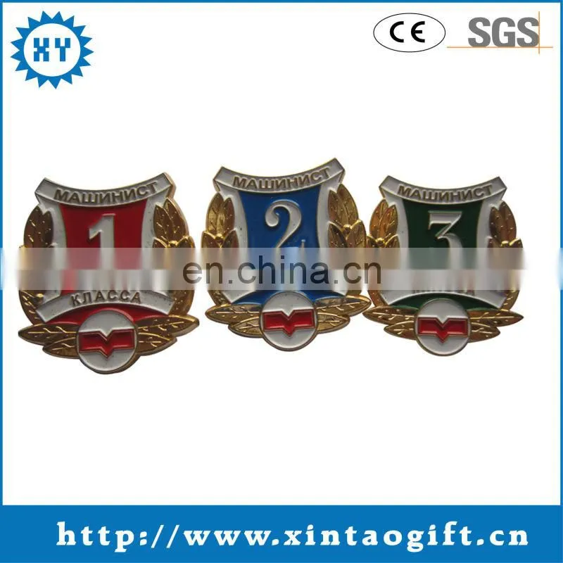 New merchandise print metal badges for gift