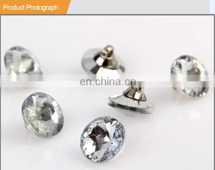 Fashion Plastic Button UV Silver Button for Garment BA60364