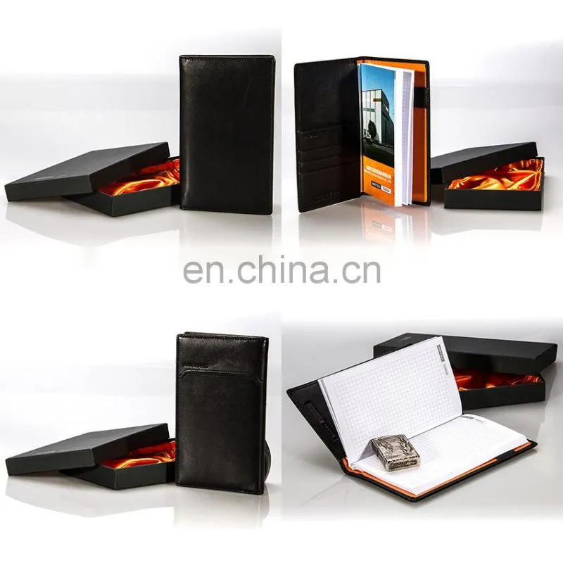 Top Popular Leather Zipper Portfolio With Calculator and Card Slots