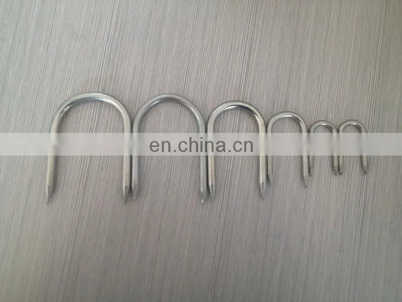 Hot sale u fence staple/u shaped nails